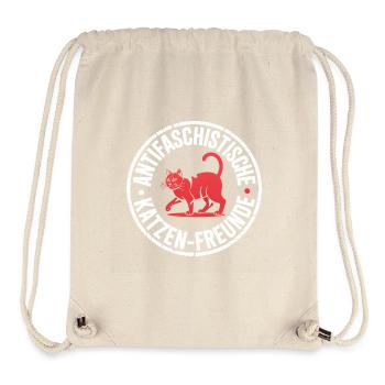 Antifascist Cat Friends - Against the Right - Stanley/Stella Recycled Gym Bag - natural - Front
