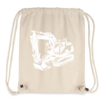 Excavator shovel hero and muscleman with cab - Stanley/Stella Recycled Gym Bag - natural - Front