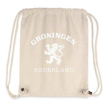 Groningen Nederland Netherlands - Stanley/Stella recycelter Gym Bag - Naturweiß - Vorne