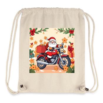 Powered by Gingerbread & Gasoline - Stanley/Stella Recycled Gym Bag - natural - Front