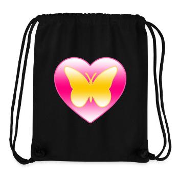 Schmetterling - Stanley/Stella recycelter Gym Bag - Schwarz - Vorne