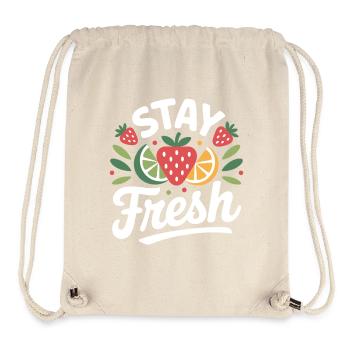 Stay Frsh - Stanley/Stella recycelter Gym Bag - Naturweiß - Vorne