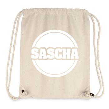 First name Sascha - Stanley/Stella Recycled Gym Bag - natural - Front