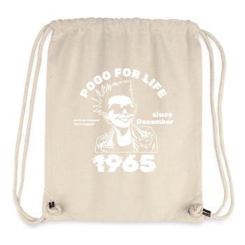 60. Geburtstag Pogo for life since 12/1965 - Stanley/Stella recycelter Gym Bag - Naturweiß - Vorne