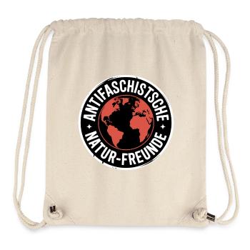Anti-Fascist Nature Friends - Against the Right - Stanley/Stella Recycled Gym Bag - natural - Front