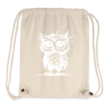 Müde Eulen Wächter des Waldes - Stanley/Stella recycelter Gym Bag - Naturweiß - Vorne