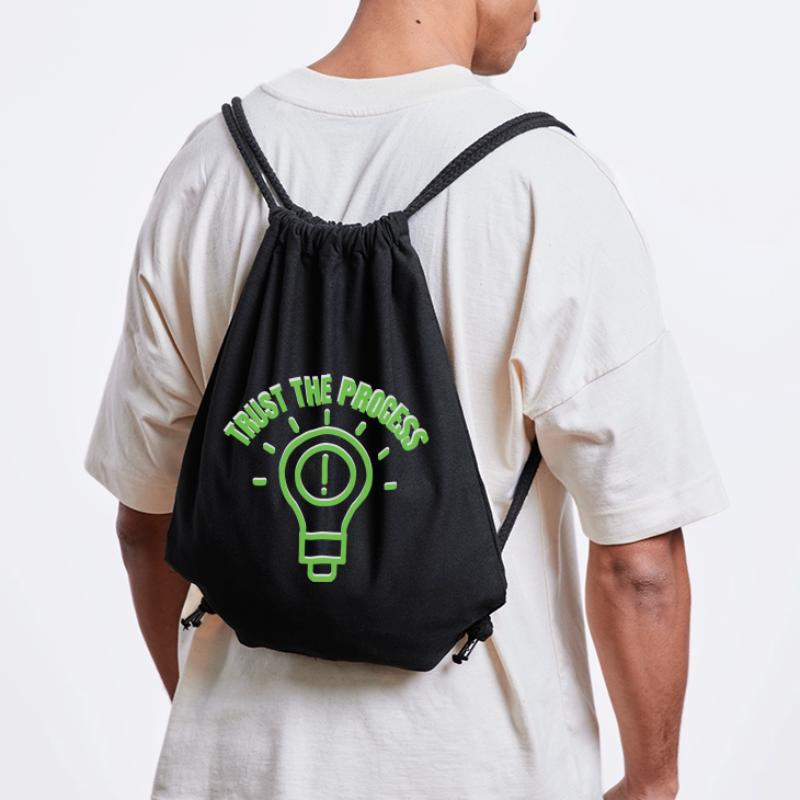 Inspirational "Trust The Process" Light Bulb Graph Stanley/Stella Recycled Gym Bag