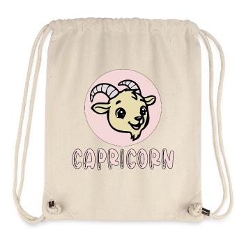 Steinbock Sternzeichen Kinder Geburtstag - Stanley/Stella recycelter Gym Bag - Naturweiß - Vorne