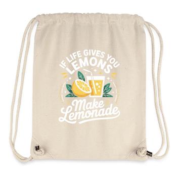 If Life Gives You Lemons Make Lemonade - Stanley/Stella recycelter Gym Bag - Naturweiß - Vorne
