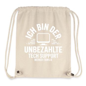 Unpaid family tech support - Stanley/Stella Recycled Gym Bag - natural - Front