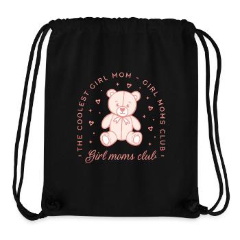 Girl Moms Club, coole Mutter, mädchenhafte pinke Ästhetik - Stanley/Stella recycelter Gym Bag - Schwarz - Vorne