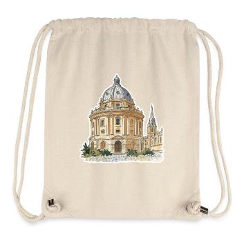 Oxford Radcliffe Camera University Stadtaufkleber - Stanley/Stella recycelter Gym Bag - Naturweiß - Vorne