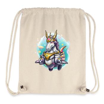 Guerrier Licorne Néon - Sac à cordon recyclé Stanley/Stella - blanc naturel - Devant