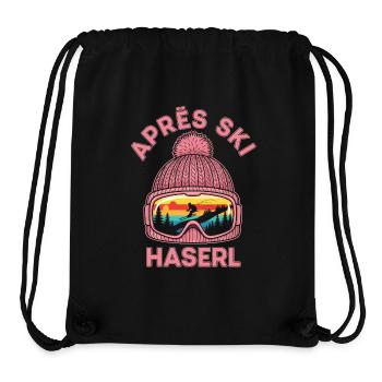 Apres Ski Haserl Lustiges Party Outfit T-Shirt - Stanley/Stella recycelter Gym Bag - Schwarz - Vorne