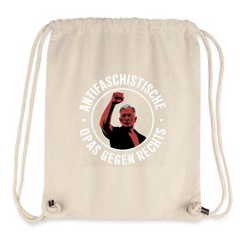 Anti-fascist grandpas against the right - Stanley/Stella Recycled Gym Bag - natural - Front
