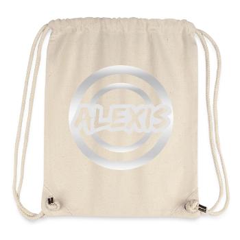 Geschenk für Alexis - Stanley/Stella recycelter Gym Bag - Naturweiß - Vorne