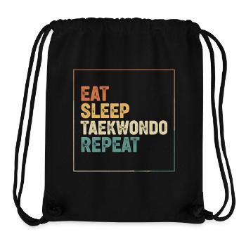 Eat Sleep Taekwondo Repeat - Stanley/Stella recycelter Gym Bag - Schwarz - Vorne