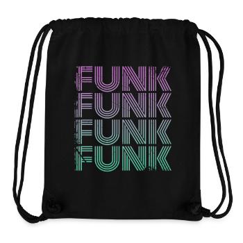 Funk Vintage - Stanley/Stella recycelter Gym Bag - Schwarz - Vorne
