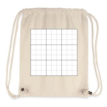 Sudoku blanko Raster - Stanley/Stella recycelter Gym Bag - Naturweiß - Vorne