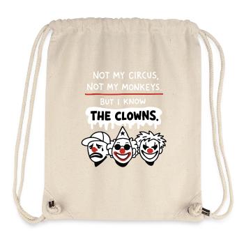 Déclaration Not My Circus, Not My Monkeys - Sac à cordon recyclé Stanley/Stella - blanc naturel - Devant