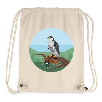Habicht mit Fasan - Stanley/Stella recycelter Gym Bag - Naturweiß - Vorne