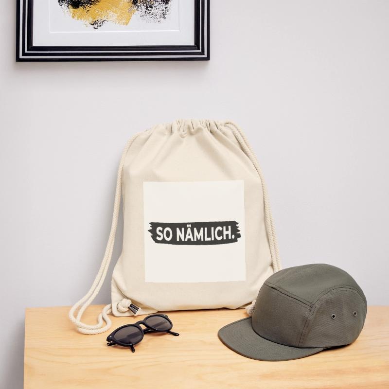 C’EST COMME ÇA. – Affiche avec design statement Sac à cordon recyclé Stanley/Stella