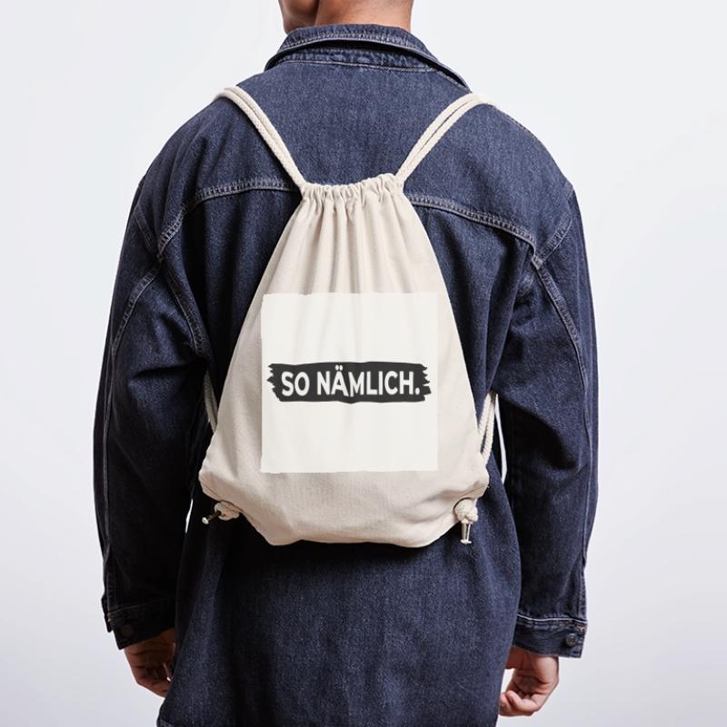 C’EST COMME ÇA. – Affiche avec design statement Sac à cordon recyclé Stanley/Stella