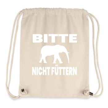 Éléphant - Sac à cordon recyclé Stanley/Stella - blanc naturel - Devant