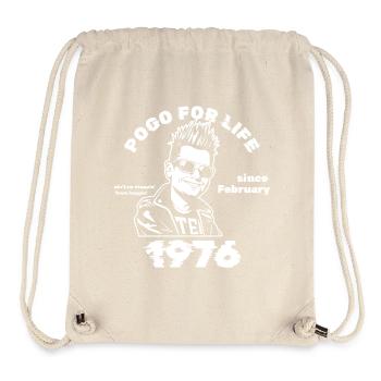 50. Geburtstag Pogo for life since 02/1976 - Stanley/Stella recycelter Gym Bag - Naturweiß - Vorne
