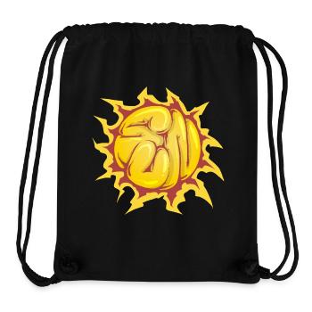 Graffiti-Sonne - Stanley/Stella recycelter Gym Bag - Schwarz - Vorne
