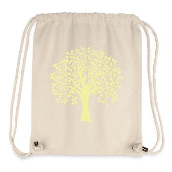Icon Gelber Jumbo-Baum-Print-Silhouette - Stanley/Stella recycelter Gym Bag - Naturweiß - Vorne