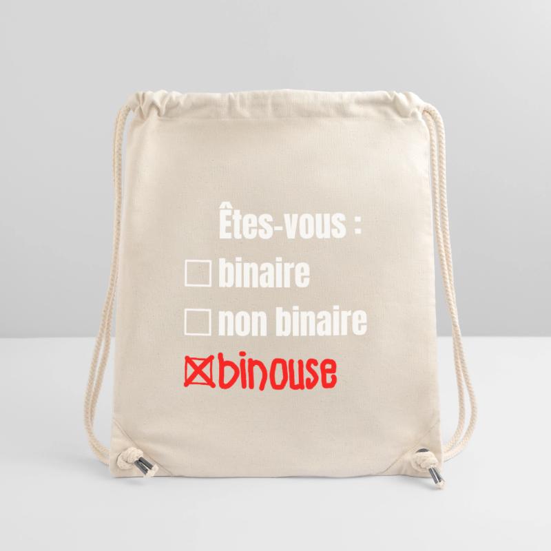 ARE YOU BINARY, NON-BINARY, BINOUSE! Stanley/Stella Recycled Gym Bag