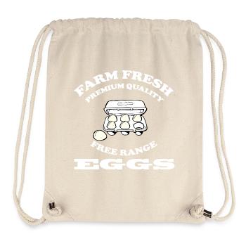 Eggs - Stanley/Stella Recycled Gym Bag - natural - Front