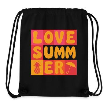 Ich liebe den Sommer - Stanley/Stella recycelter Gym Bag - Schwarz - Vorne