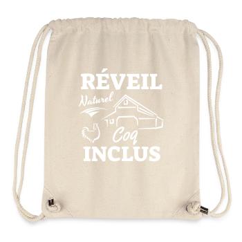 Natural Rooster Alarm Clock Included - Stanley/Stella Recycled Gym Bag - natural - Front