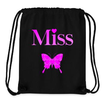 Miss Papillon Fushia - Stanley/Stella Recycled Gym Bag - black - Front