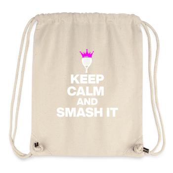 KEEP CALM AND SMASH IT, PADEL POWER, GIFT PINK - Stanley/Stella Recycled Gym Bag - natural - Front