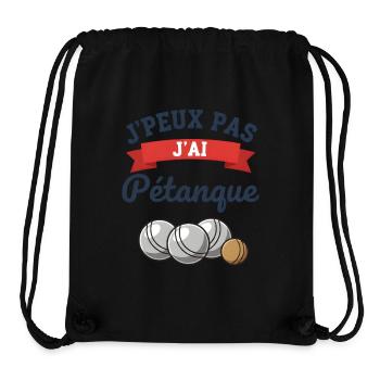 Ich kann nicht. Ich habe Pétanque gespielt. - Stanley/Stella recycelter Gym Bag - Schwarz - Vorne