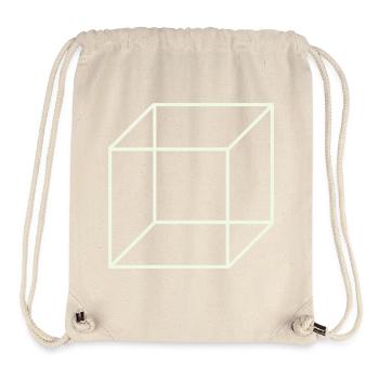 Geometric Wire Cube - Stanley/Stella Recycled Gym Bag - natural - Front