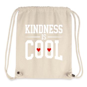 Kindness is Cool Statement with Heart Symbols - Stanley/Stella Recycled Gym Bag - natural - Front