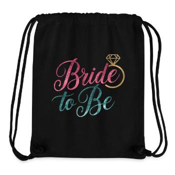 Bride to Be - Stanley/Stella Recycled Gym Bag - black - Front