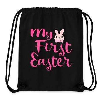 My First Easter Rabbit - Stanley/Stella Recycled Gym Bag - black - Front