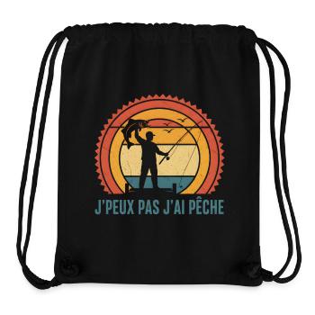 J'ai Pêche Retro Crépuscule - Stanley/Stella recycelter Gym Bag - Schwarz - Vorne
