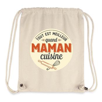 Gift for Mom Mom Kitchen - Stanley/Stella Recycled Gym Bag - natural - Front