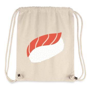 Tuna Nigiri Minimal Sushi-Kunst - Stanley/Stella recycelter Gym Bag - Naturweiß - Vorne