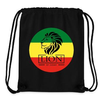 Lion of Judah Haile Selassie I Jah Rastafari Rasta - Stanley/Stella Recycled Gym Bag - black - Front