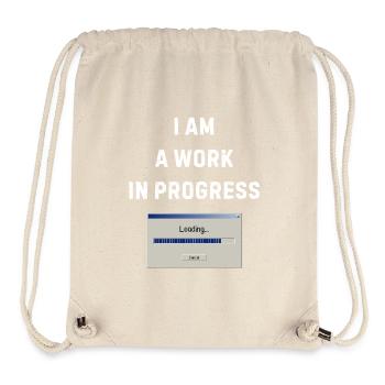 Work in progress – Loading bar - Stanley/Stella Recycled Gym Bag - natural - Front