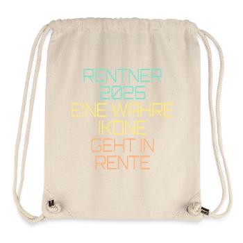 Rentner 2026 Ikone Rente - Stanley/Stella recycelter Gym Bag - Naturweiß - Vorne
