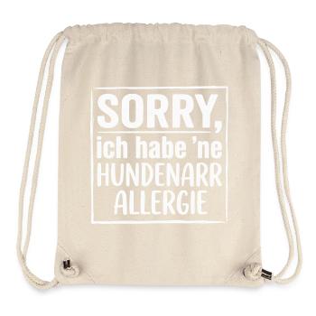 Lustiges Hundeshirt, Hundenarr Allergie  - Stanley/Stella recycelter Gym Bag - Naturweiß - Vorne
