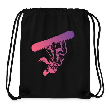 Slopestyle Salto Freestyle Wintersport Action - Stanley/Stella recycelter Gym Bag - Schwarz - Vorne